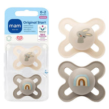 Mam - 2Pk Original Start Matte Baby Pacifiers, 0/3M