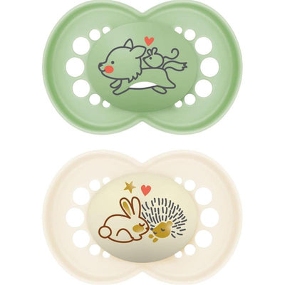 Mam - 2Pk Pacifier Matte Deco Boy Unisex, 16M+ Image 1
