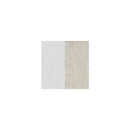 Beige and white fabric swatches showcasing the textures of the Martin Aranda Baby Boy Set Shirt & Bloomer.
