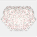 Martin Aranda bloomer in woven fabric featuring a floral pattern in pastel colors with gathered elastic edges.