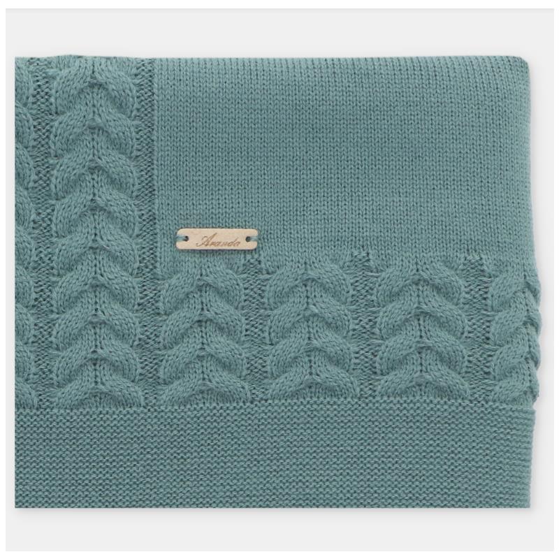 Martin Aranda - Draylon Sweaterknit Blanket Brighton One Size Blue Grey Image 3