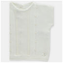 Sweater in Blanco Roto color, featuring textured patterns and button detailing, part of the Martin Aranda Take Me Home Set.