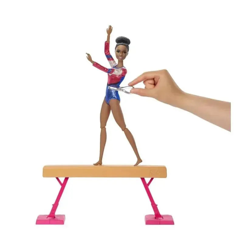 Mattel - Barbie Gymnastics Playset: Brunette Barbie Doll Image 2