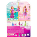 Disney Princess Rapunzel doll in a purple dress, showcasing snap-on fashion elements and storytelling options.