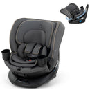 Maxi-Cosi Andi 360 Rotating All-in-One Convertible Car Seat in Escargot, featuring a padded design and cup holders.