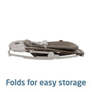 Maxi-Cosi Kori 2-in-1 Baby Bouncer Seat for infants, shown in truffle color, features a folding design for easy storage.