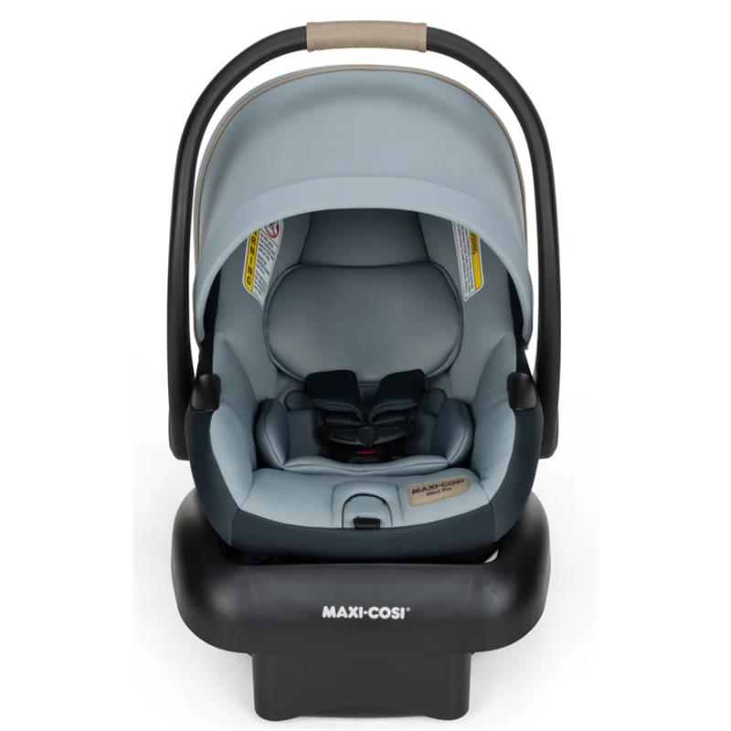 Maxi-Cosi Mico Pro Infant Car Seat in Seascape, featuring a sleek design with a lightweight base and safety harness.