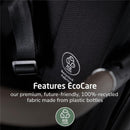 EcoCare feature on Maxi-Cosi Oxford Cabin Stroller, highlighting 100% recycled fabric made from plastic bottles.