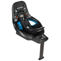 Maxi-Cosi Peri 180° Rotating Infant Car Seat Base with adjustable support leg and installation indicators.