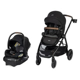 Maxi-Cosi Zelia2 Luxe 5-in-1 Modular Travel System in New Hope Black, featuring a stroller and infant car seat.