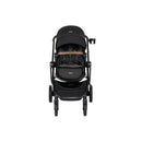Maxi-Cosi Zelia2 Luxe 5-in-1 Modular Travel System in New Hope Black, featuring a sleek design with a removable infant seat and adjustable handles.