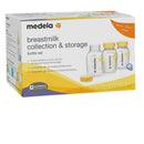 6-pack of Medela breastmilk collection and storage bottles, 5 oz each, with compatible lids for breastpumps and feeding.