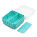 Melii Snackle Box 4 Compartment Petite, Blue Image 3