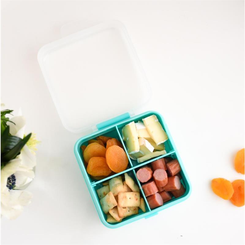 Melii Snackle Box 4 Compartment Petite, Blue Image 6