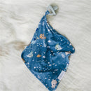 Disney and Pixar Finding Nemo-themed lovey security blanket featuring colorful underwater characters on a blue background.