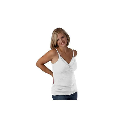 MilkDaze Nursing Cami, White, Size XL Image 1