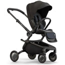 Mima Creo Single Stroller in black, featuring a sleek design, adjustable canopy, and comfortable seating for infants.