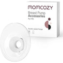 24mm double-sealed flange accessory for Momcozy M5 wearable breast pump, alongside the product packaging.