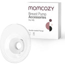 27mm double-sealed flange for Momcozy M5 breast pump, displayed next to its packaging.