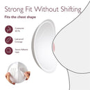 Momcozy Disposable Nursing Pads, 120 count, featuring a strong fit, leak-proof coverage, and secure adhesive hold.