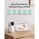 Momcozy - Video Baby Monitor, 5.5” 1080P Full HD Baby Monitor with Camera No WiFi Image 9