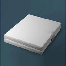 Moonlight Baby Starlight Support Port A Crib Mattress, featuring a white, foldable design with a secure strap.