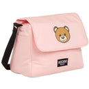 Moschino Baby - Diaper Bag With Changing Mt Bear Logo Print, Pink Image 2
