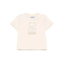 Moschino Baby - Unisex Short Sleeve Toned Tee With Bear Print, Beige Image 1