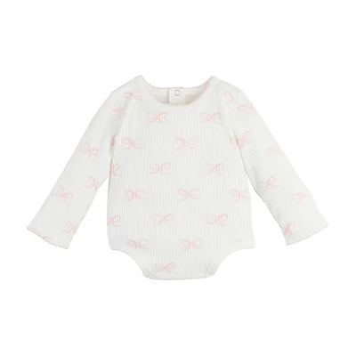 Mud Pie - Baby Girl Bow Print Crawler Image 1