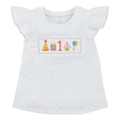 Mud Pie - Birthday Girl Smocked One Tunic 12-18M Image 1