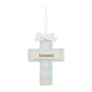 Mud Pie - Blue Blessed Keepsake Cross Image 1