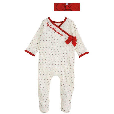 Mud Pie - My 1St Christmas Sleeper & Headband Set  Image 1