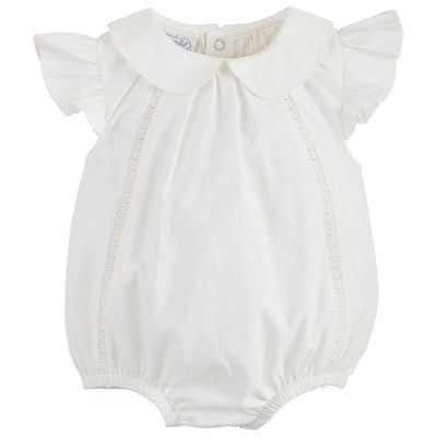 Mud Pie - White Collared Poplin Bubble 3/6M Image 1