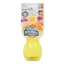 Munchkin Click Lock Bite Proof Sippy Cup, 9 oz, featuring a yellow design with a reinforced bite-proof color band.