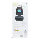Munchkin Elite Seat Guardian with Tablet Holder, featuring a tablet compartment and storage pockets, designed for vehicle use.