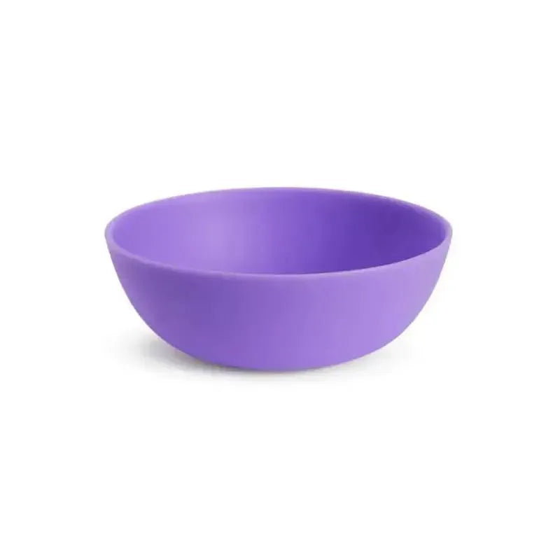 Munchkin Multi Bowls in assorted colors, featuring a purple bowl with a smooth, rounded design.