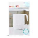 Munchkin Precision Baby Bottle Warmer in white, featuring a digital display and handle, designed for heating breastmilk.