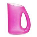 Munchkin Shampoo Rinser in pink, featuring a handle and a wide spout for easy rinsing during bath time.