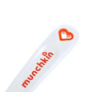 Munchkin White Hot Infant Spoon with a heart-shaped indicator, designed for safe feeding.