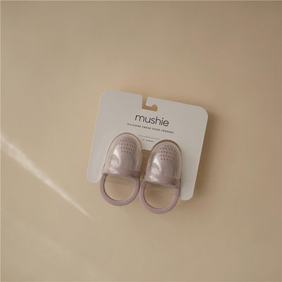 Mushie Silicone Fresh Food Feeder 2-Pack - Soft Lilac Image 2
