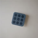 Mushie Fresh Food Feeder Freezer Tray in Tradewinds color, featuring eight round compartments for freezing baby food.