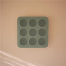Mushie Baby Food Freezer Tray in Cambridge Blue, featuring nine circular compartments for easy portioning.