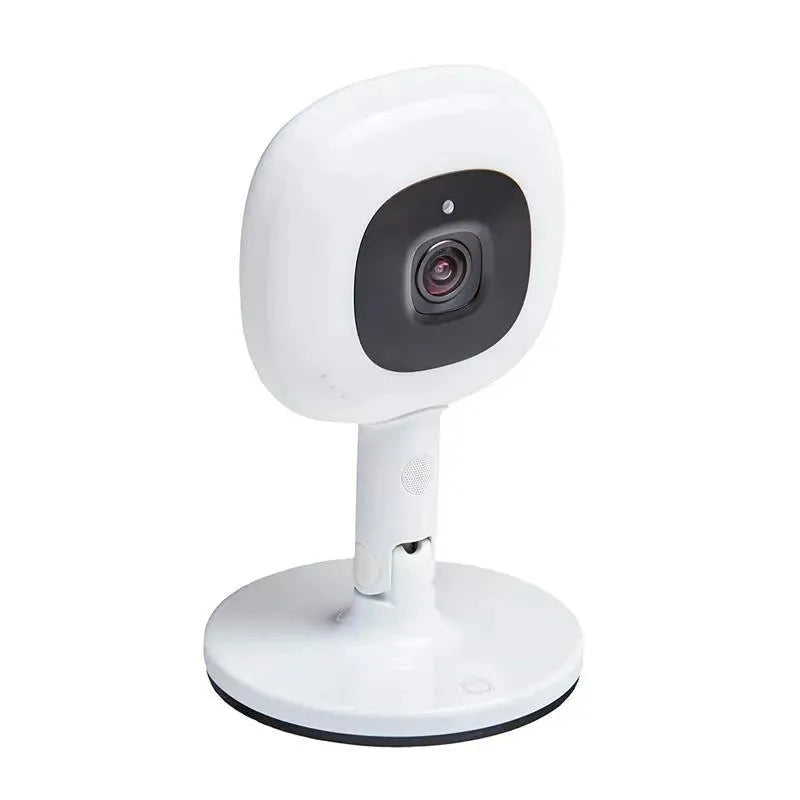 Nanit Flex Multi-Stand Baby Monitor accessory showing a compact white camera with a wide lens on a circular base.