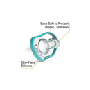 NanoBebe 2-Pack Flexy Pacifiers, Teal | 0-3M Image 3