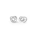 NanoBebe 2-Pack Flexy Pacifiers, White Image 1