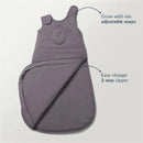 Zen Sack Winter in Twilight color, featuring adjustable snaps and a two-way zipper for easy changing.