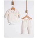 Nipperland - Baby Knitted Cream Outfit Set Image 1