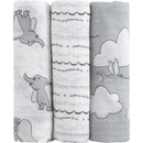 Nojo - Dumbo 3 Pk Printed Muslin Swaddles Image 1