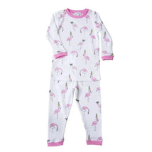 Noomie Two Piece Pajamas Flamingos Image 1