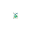Nuby Silicone Teether with Silicone Bead Pacifinder, featuring colorful beads and a leafy design, suitable for ages 3 months and up.